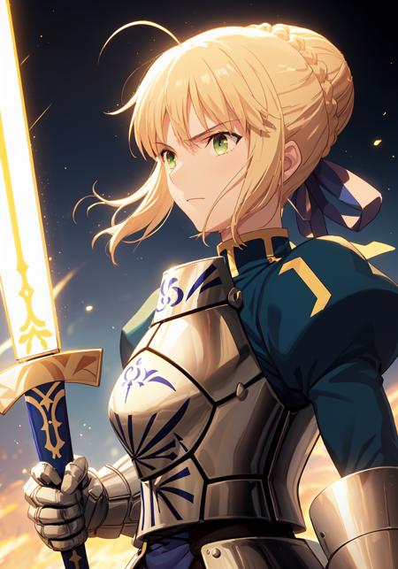 00192-2037294982-best quality, masterpiece,_lora_saber_v1_0.9_, phSaber, phAltoria, 1girl, solo, armor, weapon, sword, glowing sword, glowing wea.png